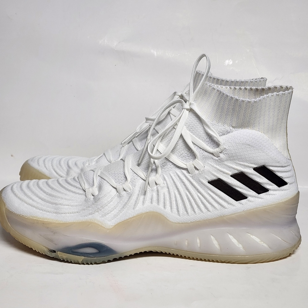 Adidas Mens Pro Model 2g Usa Basketball Shoes White Black 4469 2017 Lace Up 12
